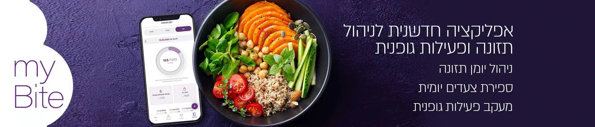 Mybite - אפליקציה חדשנית לניהול תזונה