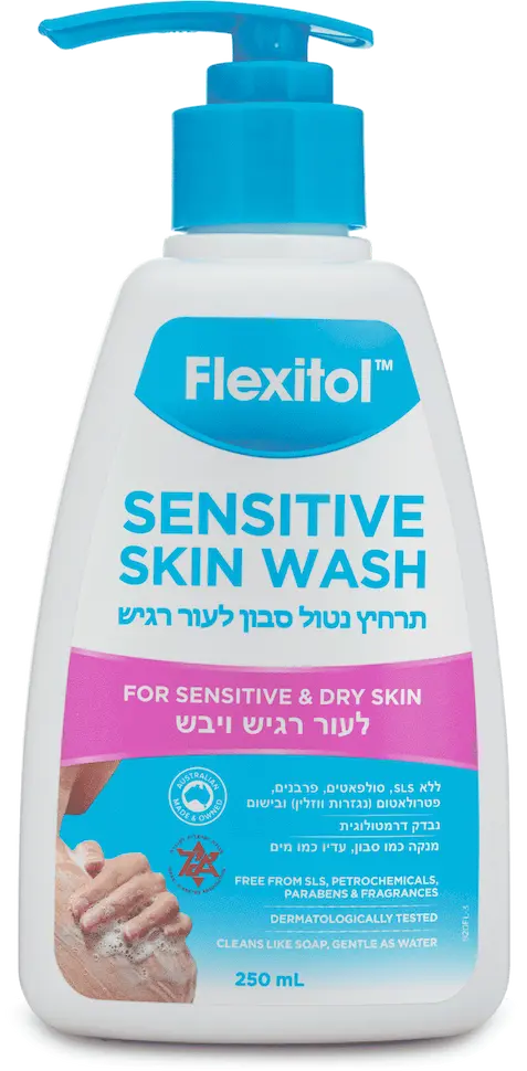 פלקסיטול תרחיץ לעור רגיש ויבש