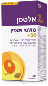 מולטי ויטמין + Q10 לגילאי 50+ 60